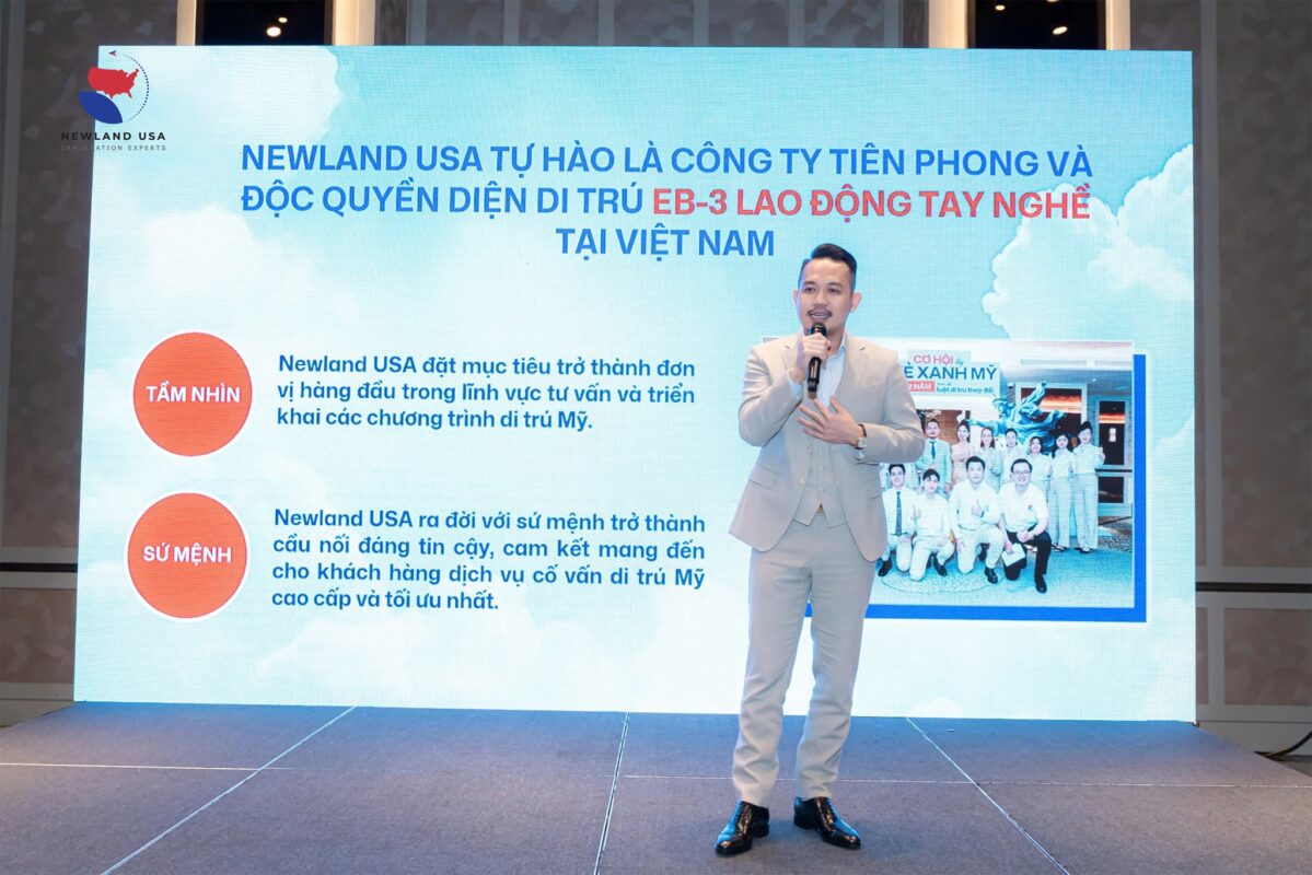 CƠ HỘI LẤY THẺ XANH MỸ CHỈ TỪ 2 NĂM TRƯỚC KHI LUẬT DI TRÚ THAY ĐỔI - CHIẾN LƯỢC ĐỊNH CƯ MỸ DIỆN EB-3 LAO ĐỘNG TAY NGHỀ CÙNG ĐƠN VỊ DI TRÚ ĐẦU TIÊN & DUY NHẤT TẠI VIỆT NAM ĐƯỢC DUYỆT PWD - lần 2