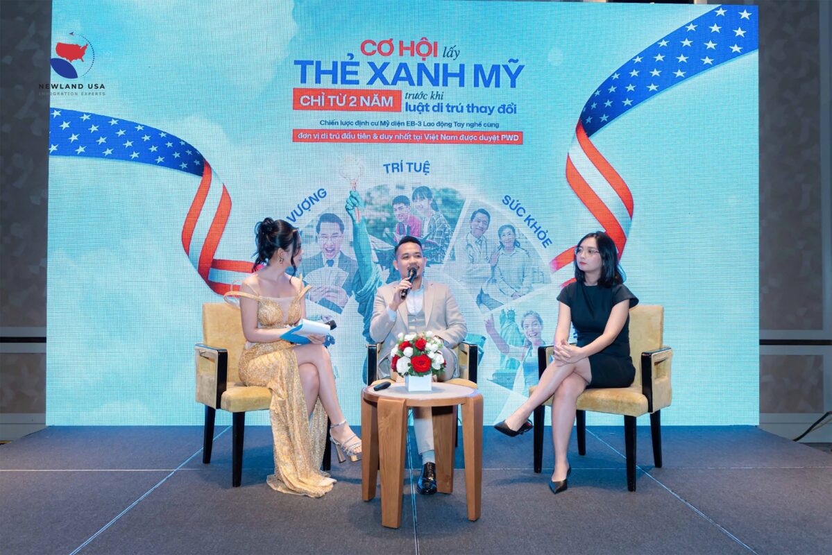 CƠ HỘI LẤY THẺ XANH MỸ CHỈ TỪ 2 NĂM TRƯỚC KHI LUẬT DI TRÚ THAY ĐỔI - CHIẾN LƯỢC ĐỊNH CƯ MỸ DIỆN EB-3 LAO ĐỘNG TAY NGHỀ CÙNG ĐƠN VỊ DI TRÚ ĐẦU TIÊN & DUY NHẤT TẠI VIỆT NAM ĐƯỢC DUYỆT PWD - lần 2