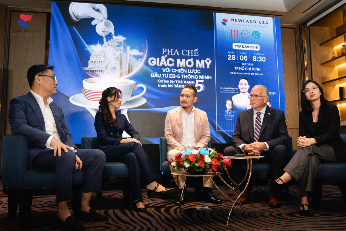 BUỔI TOẠ ĐÀM EB-5: PHA CHẾ GIẤC MƠ MỸ VỚI CHIẾN LƯỢC ĐẦU TƯ EB-5 THÔNG MINH - CƠ HỘI LẤY THẺ XANH TRƯỚC KHI TĂNG GIÁ 5 TRIỆU USD