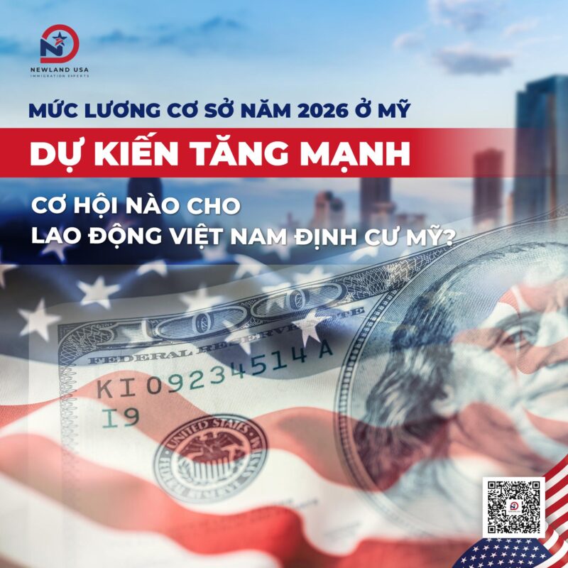 Mức lương cơ sở năm 2026 ở Mỹ dự kiến tăng mạnh: Cơ hội nào cho lao động Việt Nam định cư Mỹ? 
