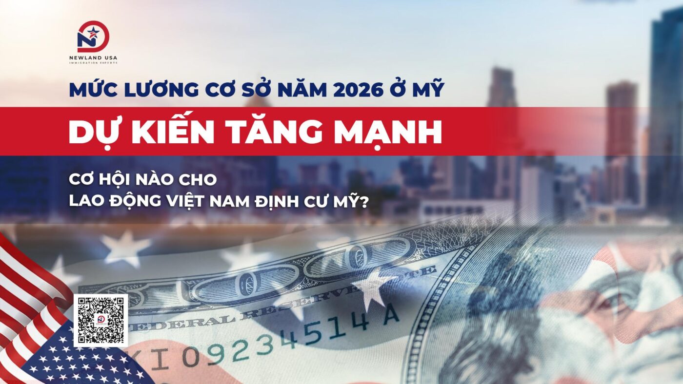 Mức lương cơ sở năm 2026 ở Mỹ dự kiến tăng mạnh: Cơ hội nào cho lao động Việt Nam định cư Mỹ?