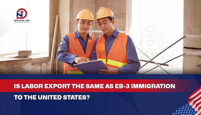 Is labor export considered U.S. immigration under the EB-3 program?