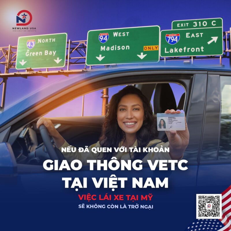 Nếu đã quen với tài khoản giao thông VETC tại Việt Nam, việc lái xe tại Mỹ sẽ không còn là trở ngại 