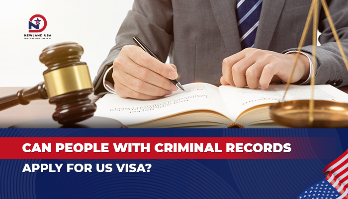 Can a person with a criminal record apply for a U.S. visa?