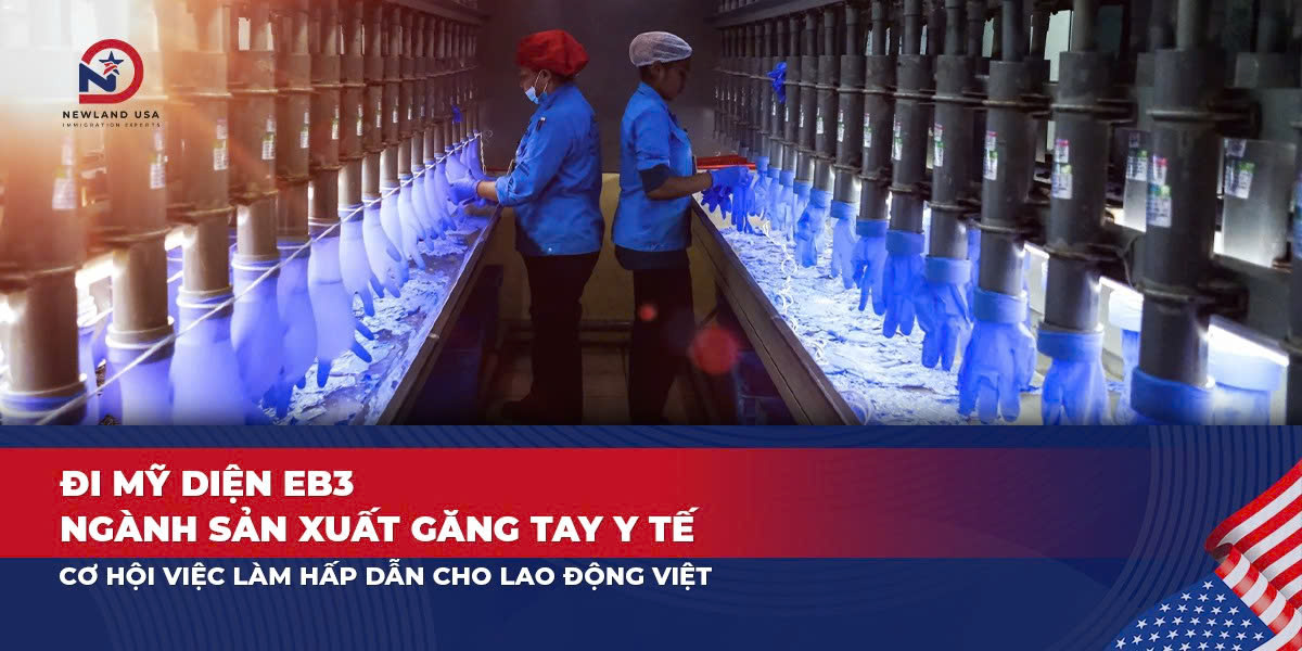 Đi Mỹ diện EB3 ngành sản xuất găng tay y tế: Cơ hội việc làm hấp dẫn cho lao động Việt 