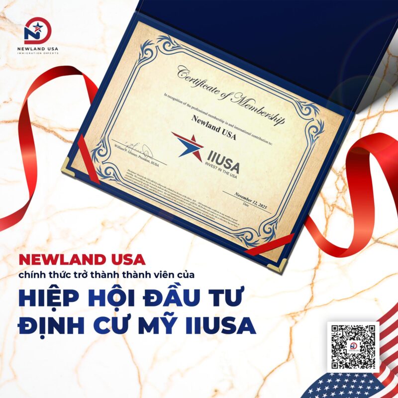 Newland USA chính thức trở thành thành viên của Hiệp hội đầu tư định cư Mỹ IIUSA