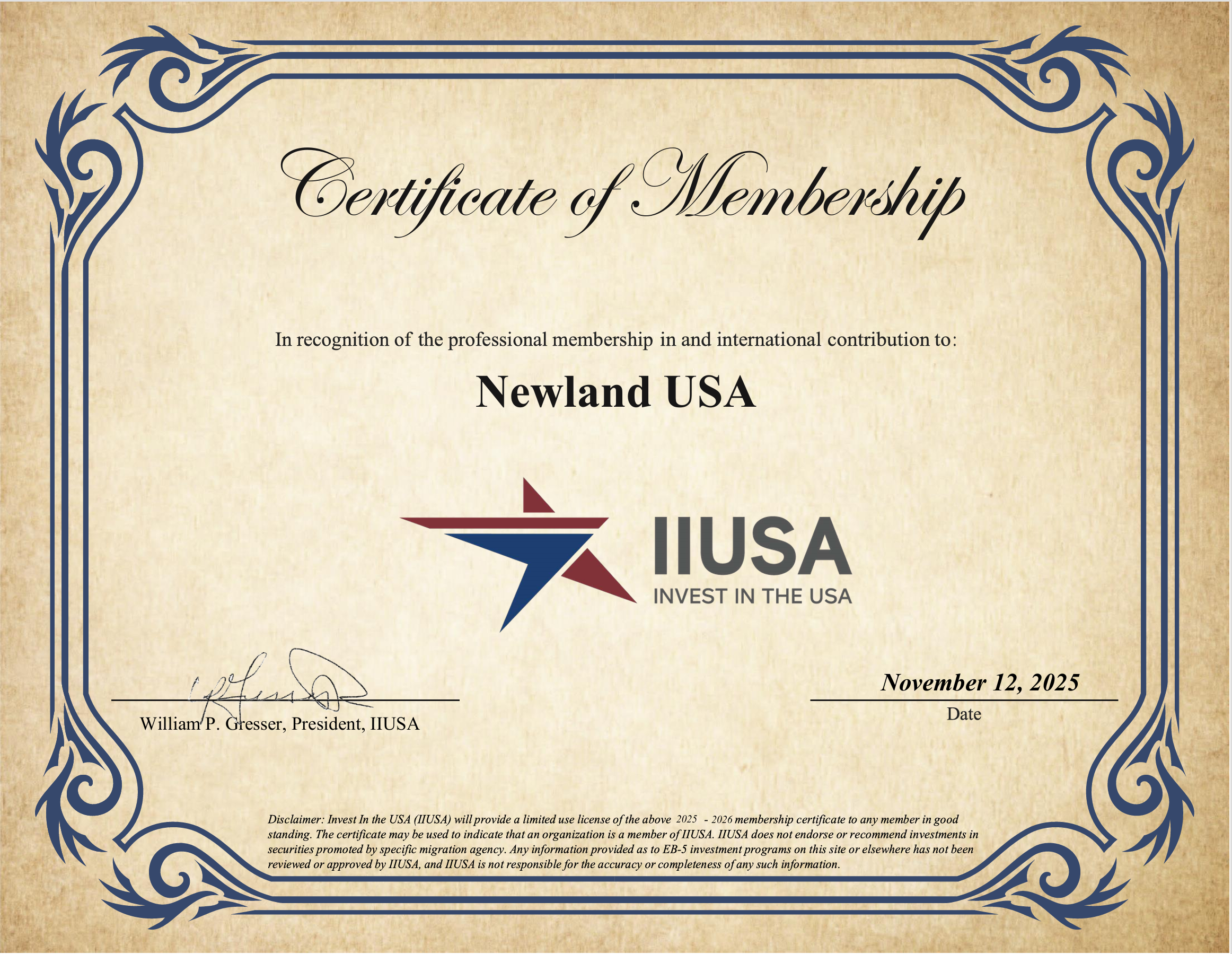 Certificate-IIUSA