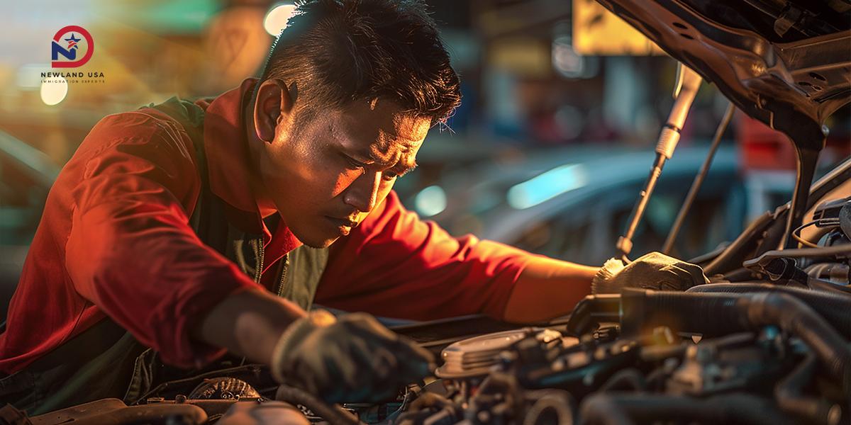 Thợ sửa xe định cư Mỹ có được không? Sự thật khiến nhiều người bất ngờ