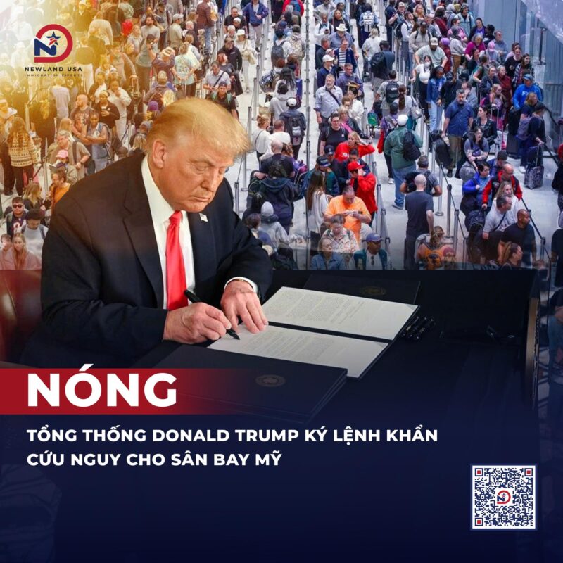 Nóng: Tổng thống Donald Trump ký lệnh khẩn cứu nguy cho sân bay Mỹ