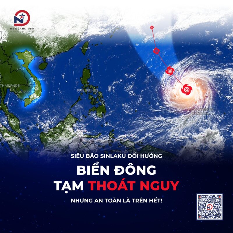 Siêu bão Sinlaku đổi hướng: Biển Đông tạm thoát nguy, nhưng an toàn là trên hết!