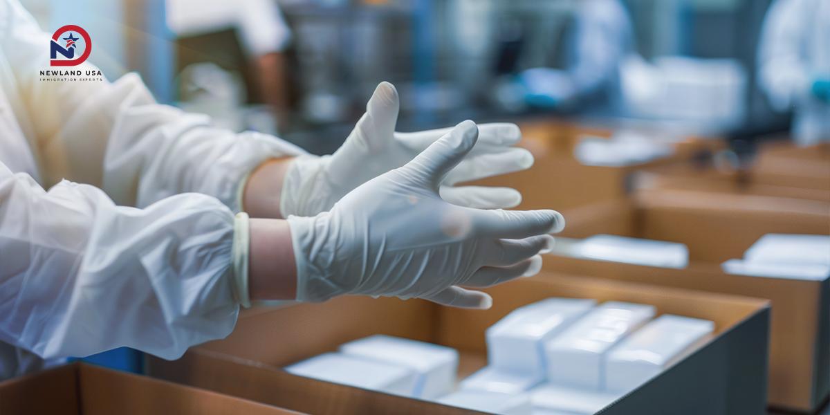 Salary for Working at a Medical Glove Manufacturing Plant in the USA