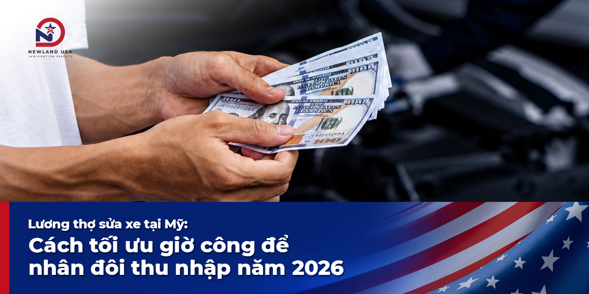 Lương thợ sửa xe tại Mỹ: Cách tối ưu giờ công để nhân đôi thu nhập năm 2026