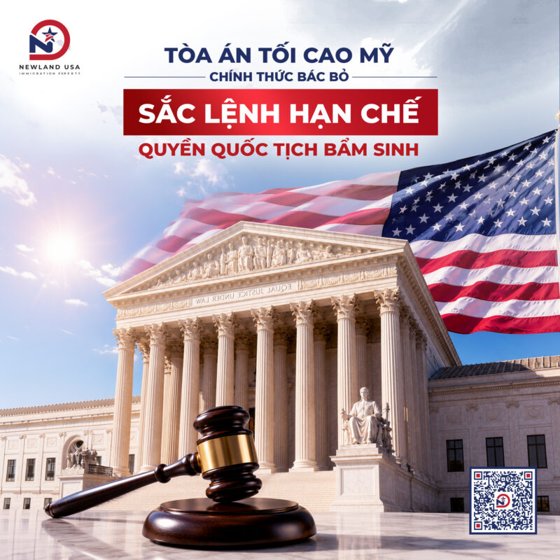 Toà án Tối cao Mỹ chính thức bác bỏ sắc lệnh hạn chế quyền quốc tịch bẩm sinh