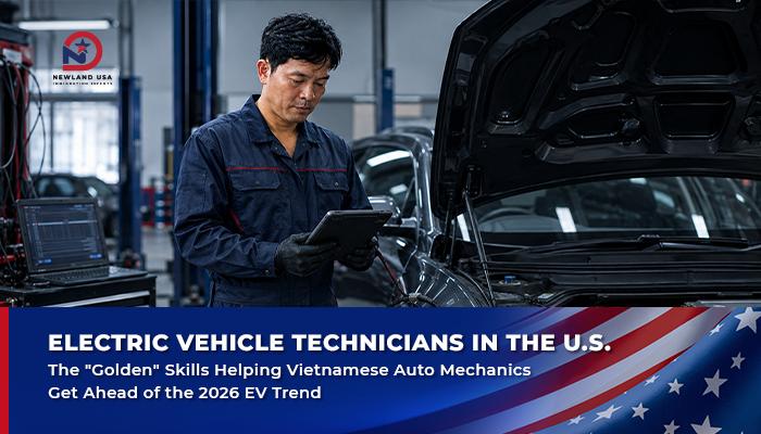 EV Technicians in the US: The "Golden" Skills Helping Vietnamese Auto Technicians Get Ahead of the 2026 EV Trend