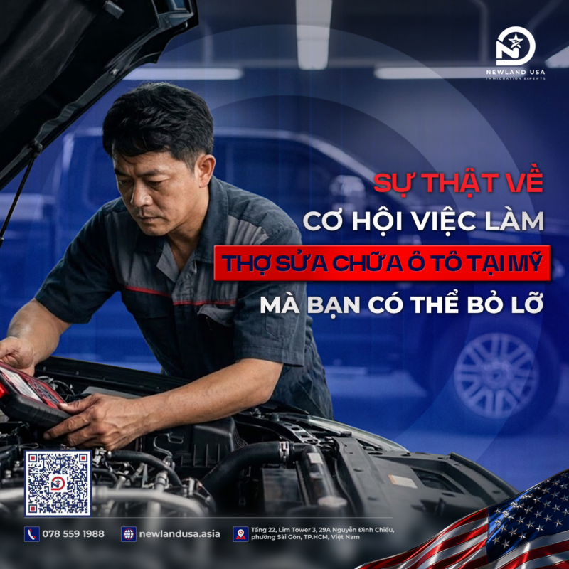 Sự thật về cơ hội việc làm thợ sửa chữa ô tô tại Mỹ mà bạn có thể bỏ lỡ