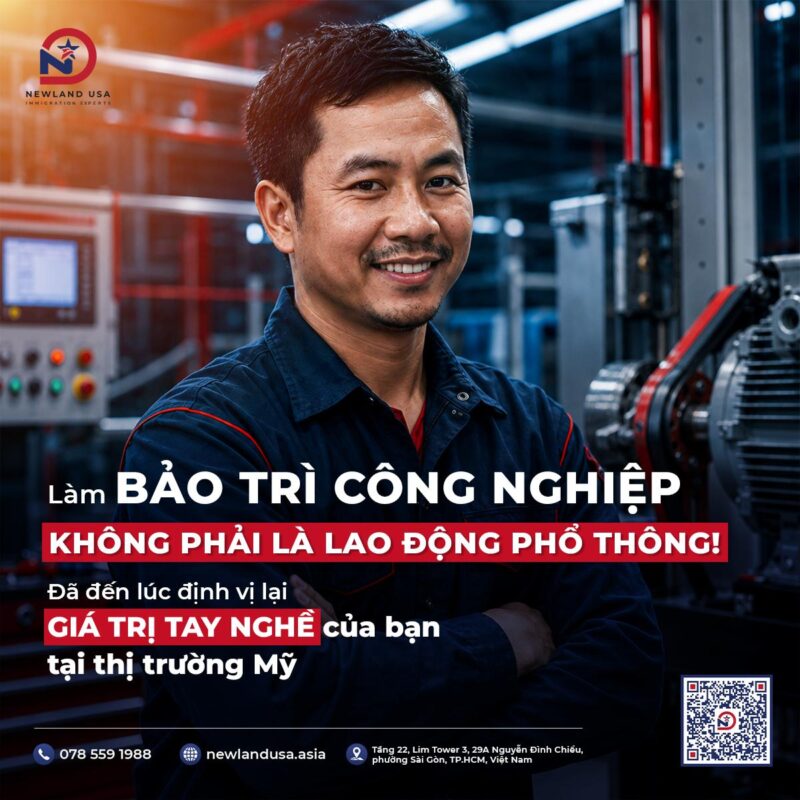 Làm bảo trì công nghiệp không phải là lao động phổ thông! Đã đến lúc định vị lại giá trị tay nghề của bạn tại thị trường Mỹ