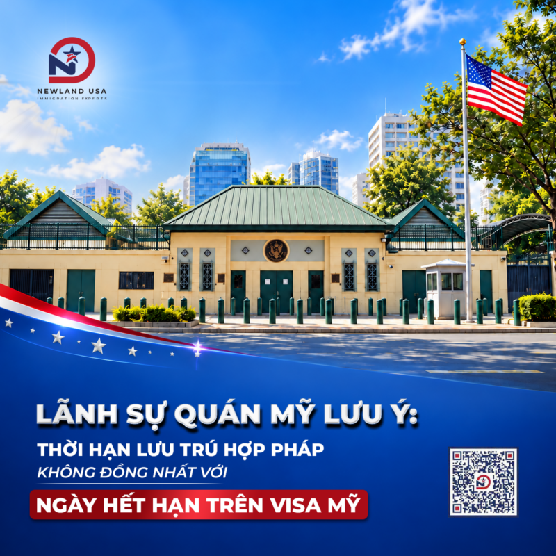 Lãnh sự quán Mỹ lưu ý: Thời hạn lưu trú hợp pháp không đồng nhất với ngày hết hạn trên Visa Mỹ