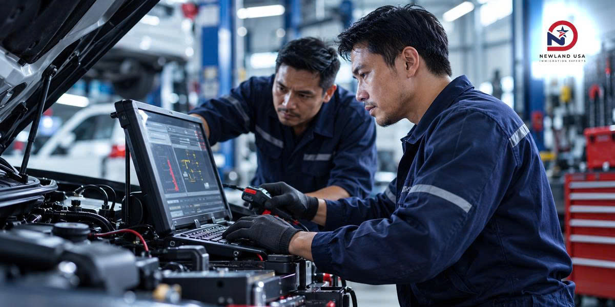 Từ sửa chữa cơ bản đến hiệu chỉnh ADAS: bước tiến nghề nghiệp của kỹ thuật viên ô tô tại Mỹ