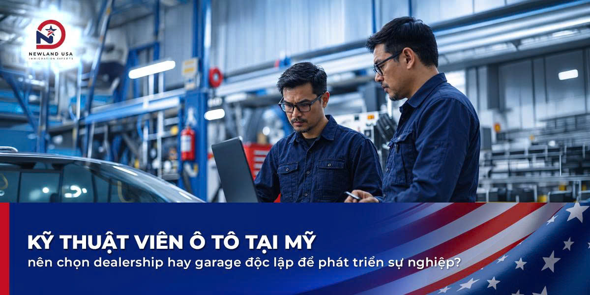 Kỹ thuật viên ô tô tại Mỹ nên chọn dealership hay garage độc lập để phát triển sự nghiệp?