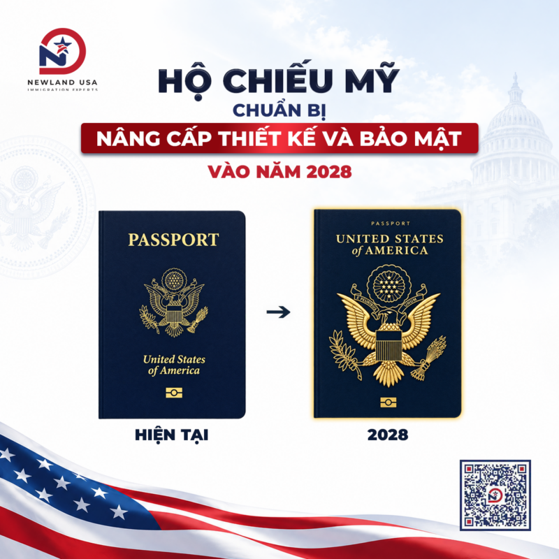 Hộ chiếu Mỹ chuẩn bị nâng cấp thiết kế và bảo mật vào năm 2028