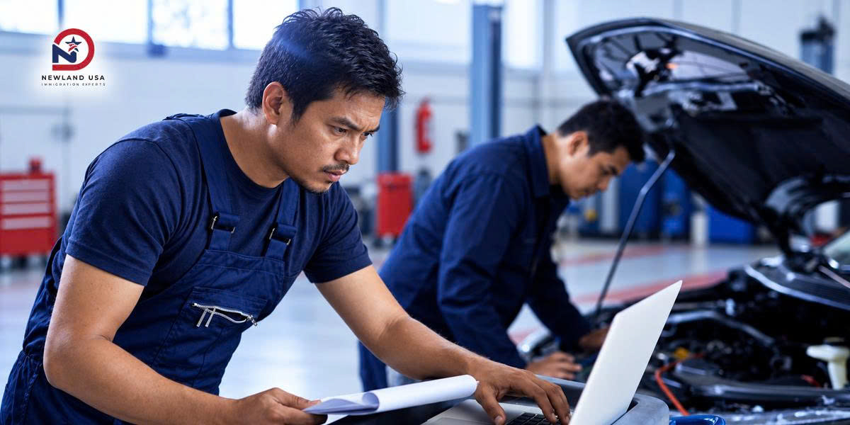 How the ESTA Program (EB-3 Skilled Trade America) Helps Vietnamese Automotive Technicians Build a Career in the U.S.